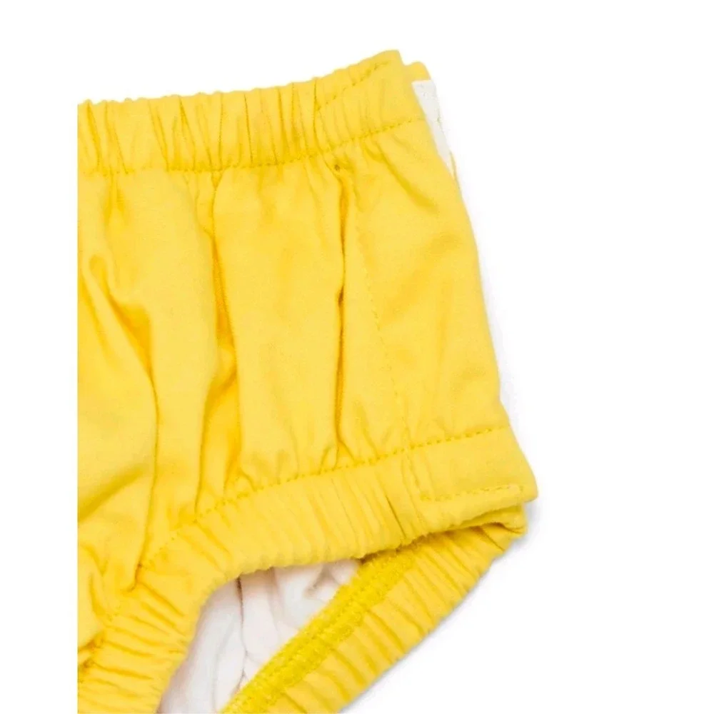 Baby boys girls Wonder Nation swim diaper cover size 3-6 months yellow